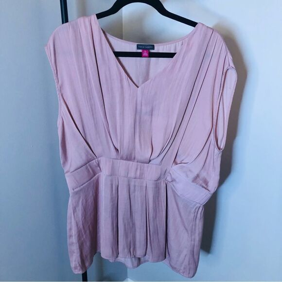 Vince Camuto peplum style blouse pink - Picture 4 of 6